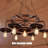7-Light Retro Industrial Metal Gear Pendant Light