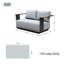 5-Piece Outdoor Sofa Set with Fire Pit Table