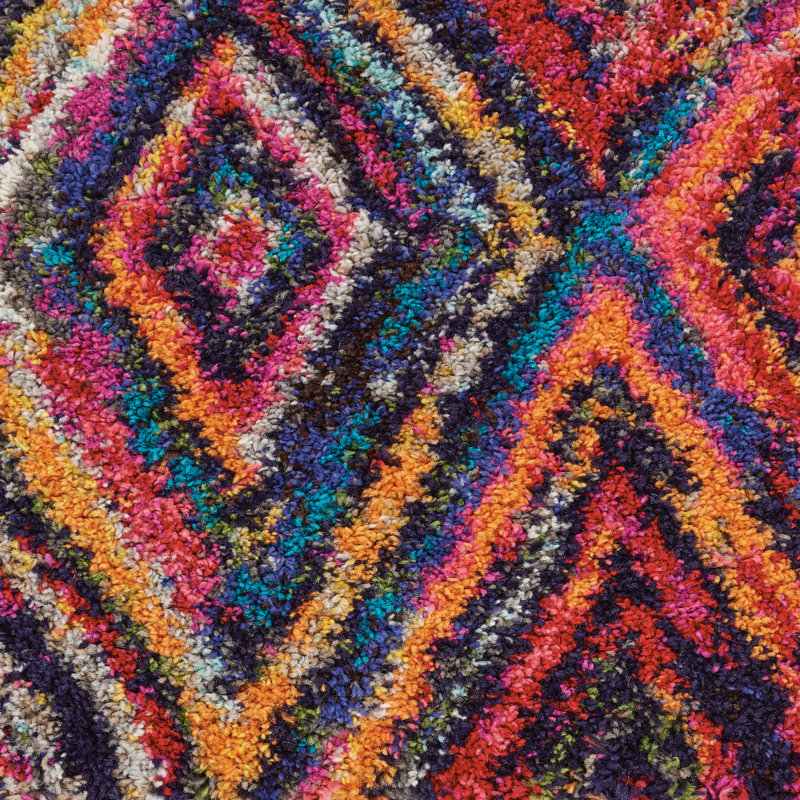 Raul Moroccan Polypropylene Rug, Runner 2'3" x 8'