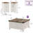 Allyssa 3 Piece Farmhouse Coffee Table Set