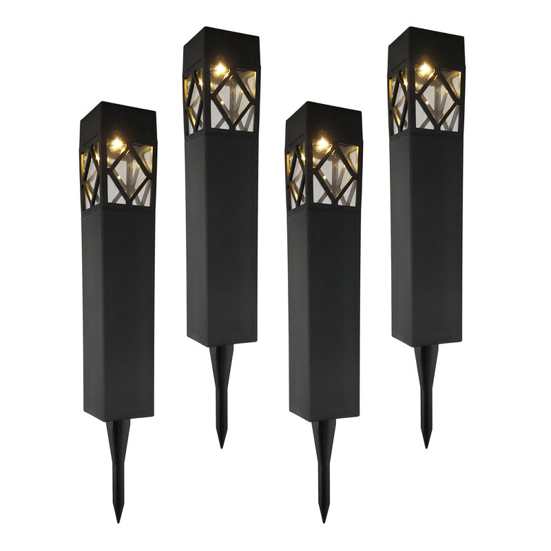 12'' Solar Powered Integrated LED Outdoor Table Lamp