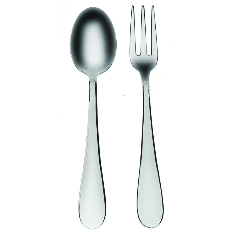Ensemble de service BRescia (fourchette et cuillère), L 9,83 po x l 3 po, Glace