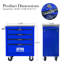 4 Drawers Multifunctional Tool Cart With Wheels-1791323171