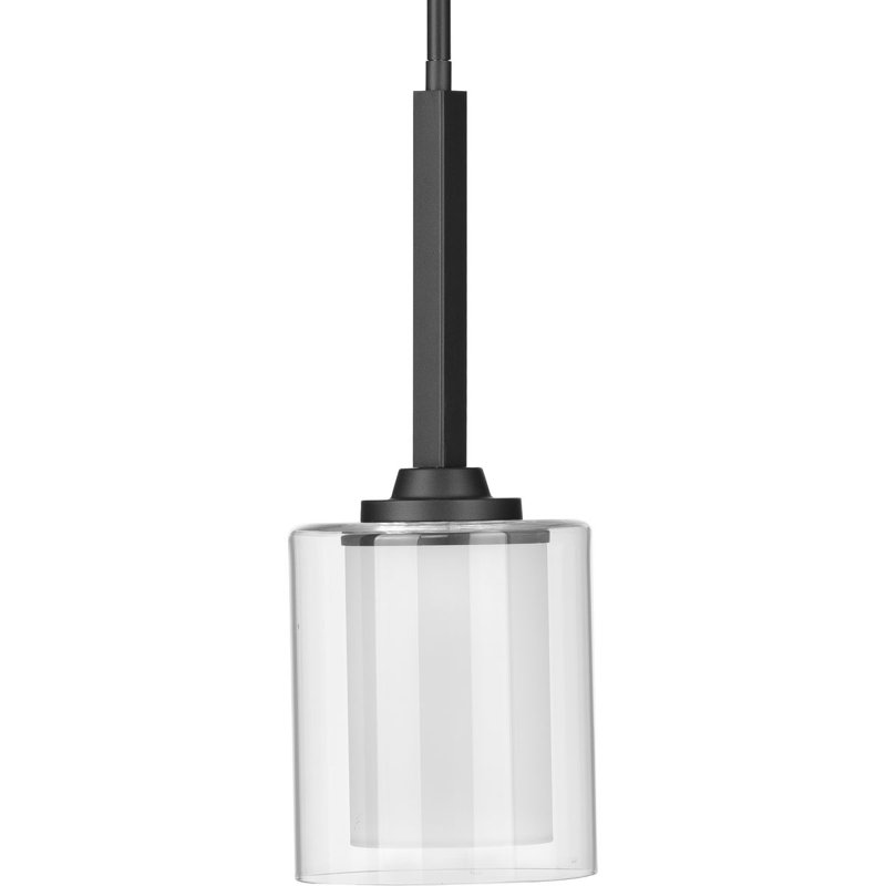 Luminaire suspendu cylindrique 1 lumière, Noir