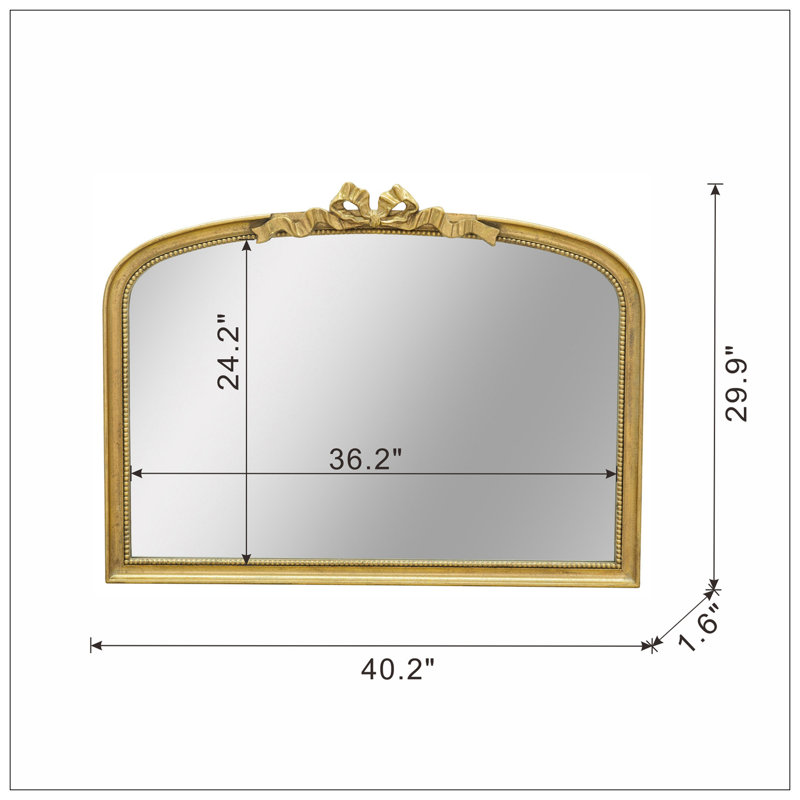 Baroque Style Arch Mirror