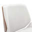 Chaise de bureau Elle Decor Ophelia, dossier et siège courbés courbés, base pivotante chromée, tissu-836114219