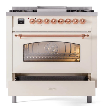 ILVE ILVE Nostalgie II 36 Dual Fuel Range, knobs