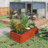 Dark Brown Raised Garden Bed, 6'x3'x2'. Metal Planter Box For Veggies, Flowers, Herbs. Reinforced, Open, Spacious Outdoor Planting Kit Area Galvanized Bed - 6' X 3' 2', Brown. Large Flowers &