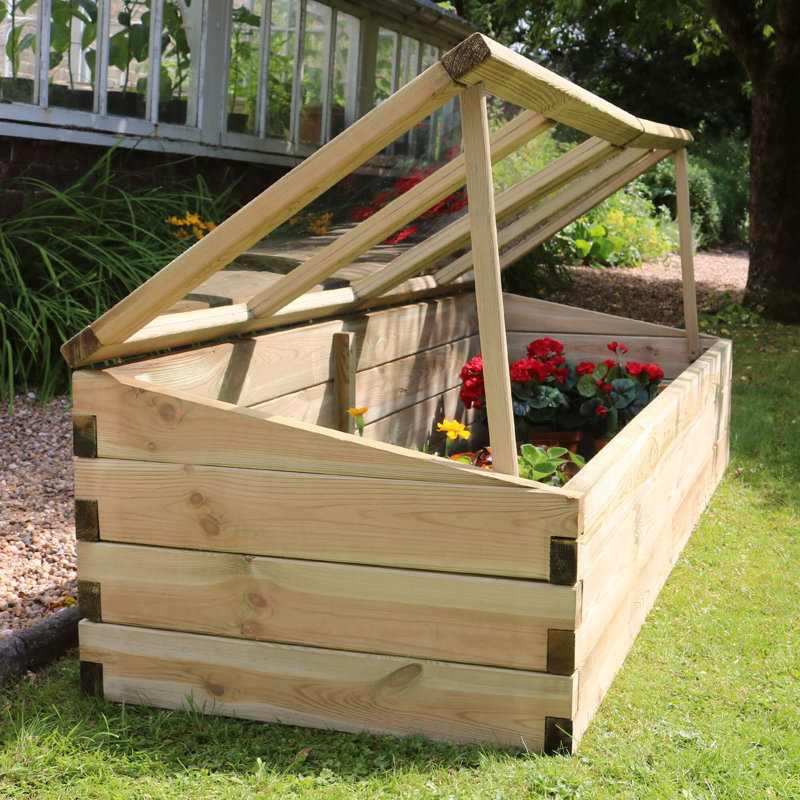 Hubbardston 1.7m W x 0.6m D Cold Frame Greenhouse