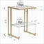 Table de chevet 3 tiroirs avec miroir