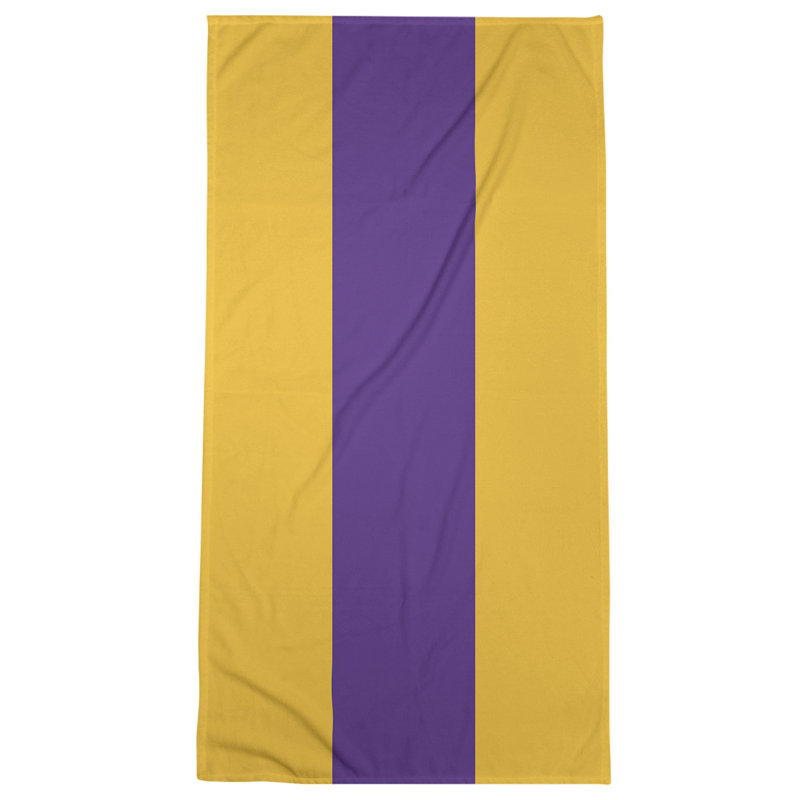 Microfiber Bath Towel, Tennessee Red Football Gold/Purple