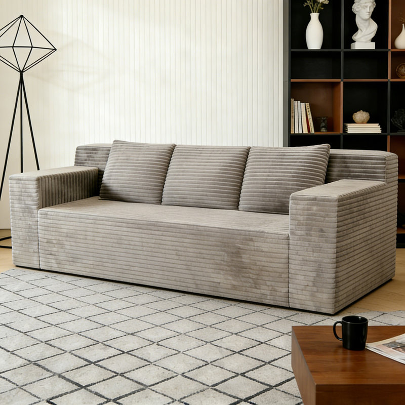 Canapé 3 places, sièges profonds, causeuse confortable, pour salon, chambre à coucher, salle de conférence, appartement