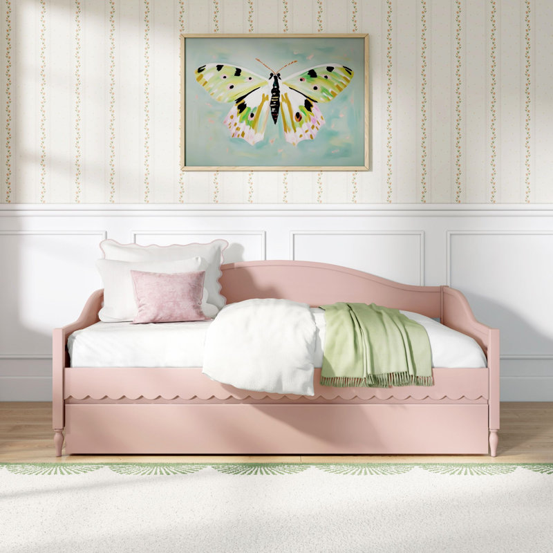 Lit de jour simple Charlotte avec couchette Charlotte, Blossom Pink