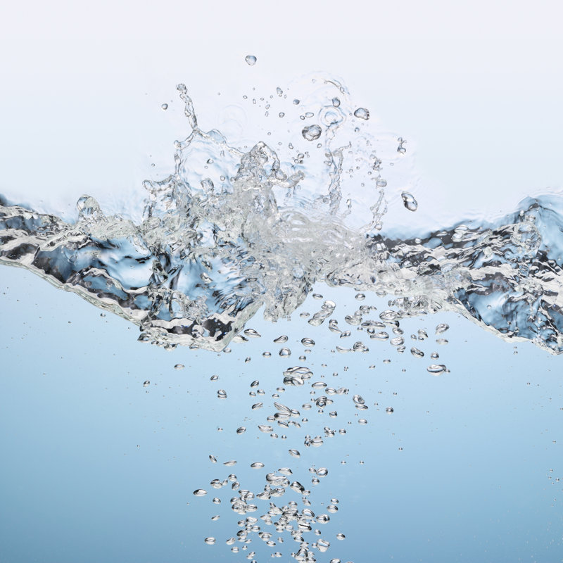 Water Splash by PLAINVIEW - Wrapped Canvas Print, 76cm H x 76cm W x 3.8cm D