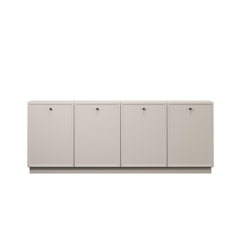 Bagga 200cm Sideboard, Beige Cream/Matte Black