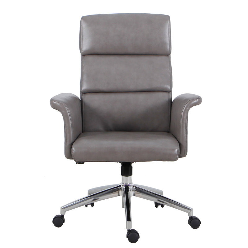 Khaydence Swivel Tilting Office Chair with Height-Adjustable, Gray