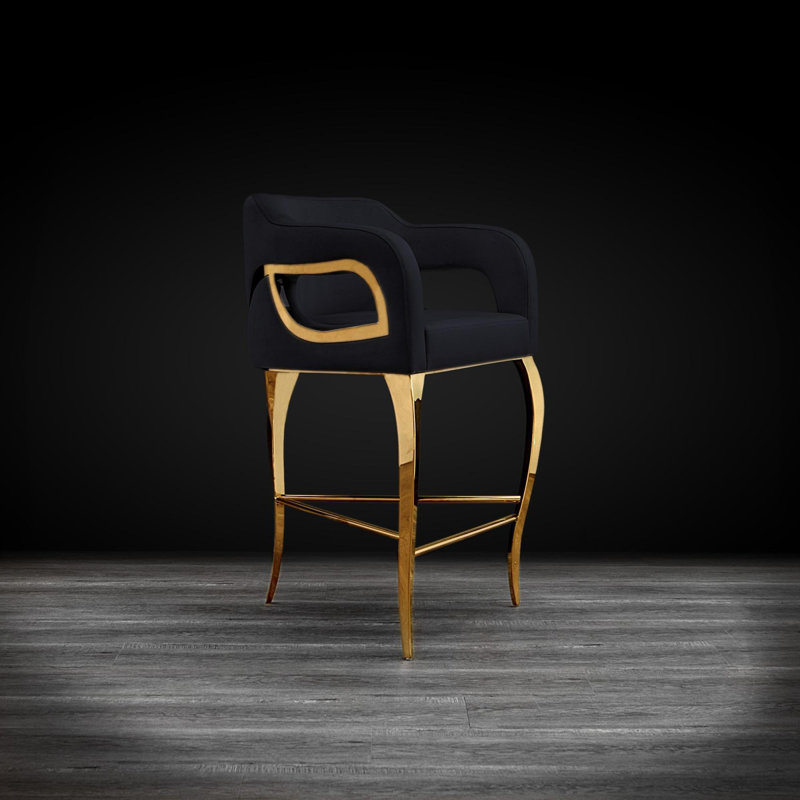 Tabouret Melisia, Noir