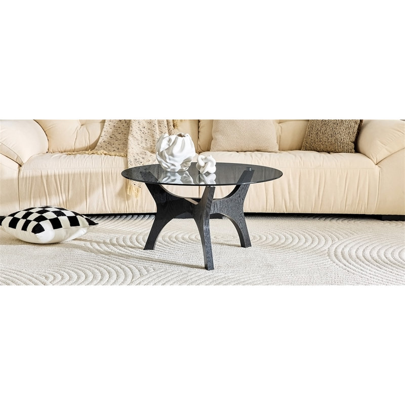 Table basse en verre de 31,5 pouces