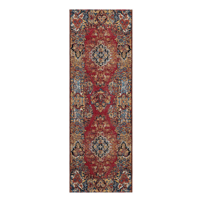 Indoor/Outdoor Traditional Area Rug, Runner 2' x 6'1"