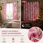 2 pièces ornements de Noël en marbre rose, rideaux à motif de flocons de neige, art abstrait à texture fluide, anneau décoratif moderne pour salon, décoration de vacances pour la maison-133604160
