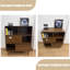 Vitrines en bois manufacturé et brun noisette-121375250
