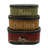 Oval Rustic Vintage Cardboard Nesting Boxes Set of 3