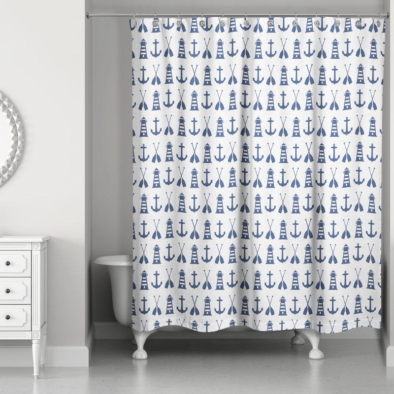 Northwoods Shower Curtain, Navy