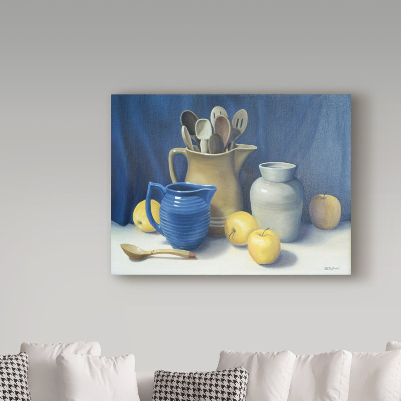 " Blue Pitcher " by Cecile Baird, 14" H x 19" W x 2" D