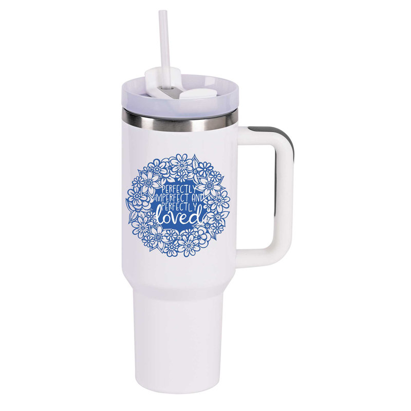 Verre culot floral parfaitement imparfait 40 oz