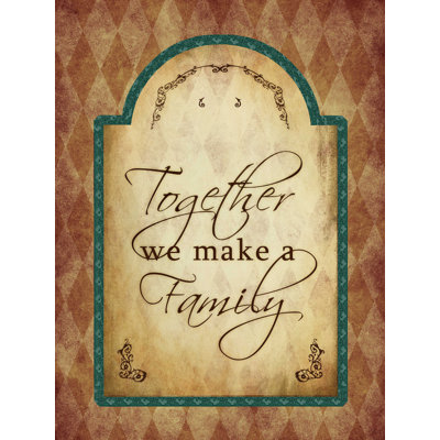 Family Star - Art textuel sur toile tendue