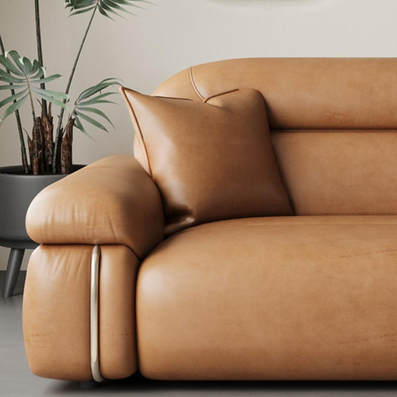 Canapé droit de style ancien de style minimaliste, H 31,49 po x l 128 po x P 39,37 po