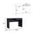 Writing Computer Desk With One Drawer, Black