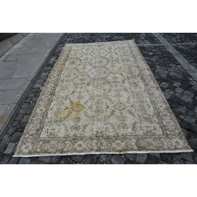 Turkish Rug, Beige Boho Rugs, 5.7x9.2 ft Large Rugs, Kitchen Rugs, Vintage Rugs