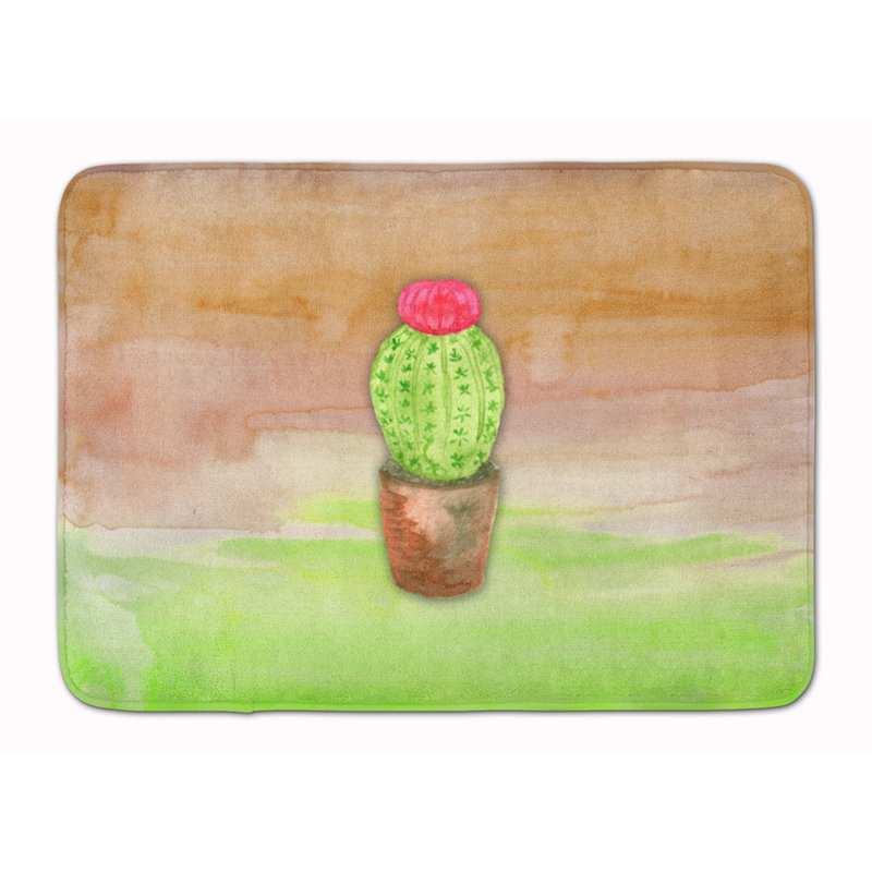 Tapis pour salle de bain en mousse à mémoire de cactus