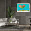  Art mural en toile, «Sw Cherts 4» par Laura Gibson, 60 po x 40 po