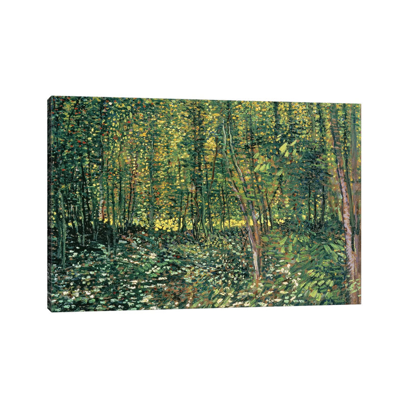 Trees and Undergrowth, 1887 - Giclée sur toile tendue avec châssis