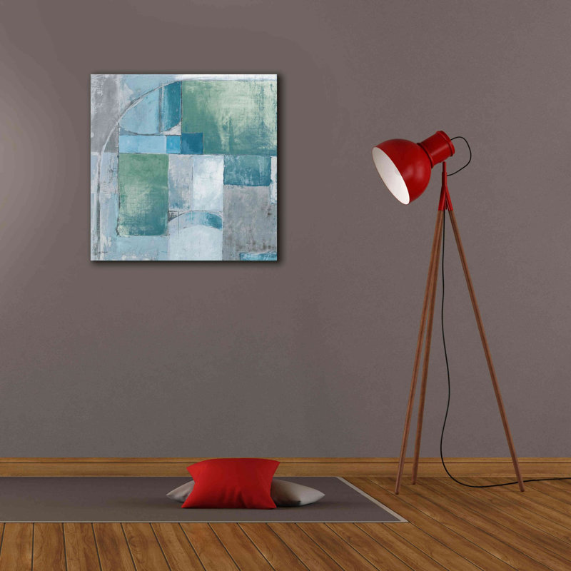 «Trans Blues Before Sunrise» par Mike Schick, estampe numérique sur toile, H 26 po x l 26 po x P 1,5 po