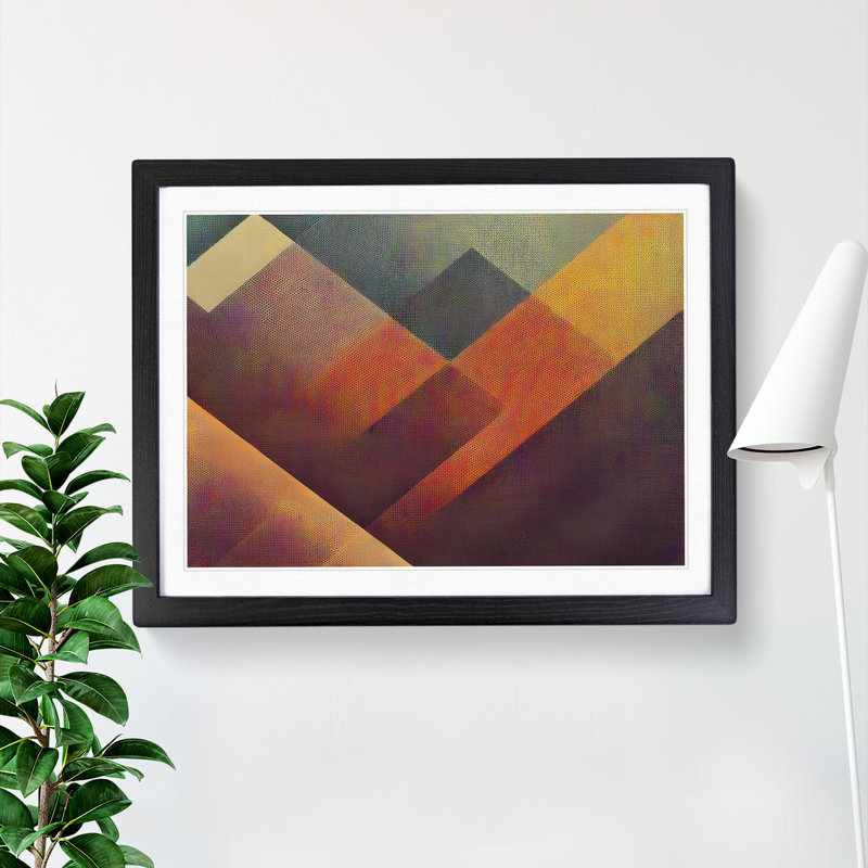 Halftone Vol.4 Abstract - Single Picture Frame Print, Black Framed, 34cm H x 46cm W x 2cm D