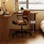 Bureau simple en bois massif en forme de L Simple-408990731