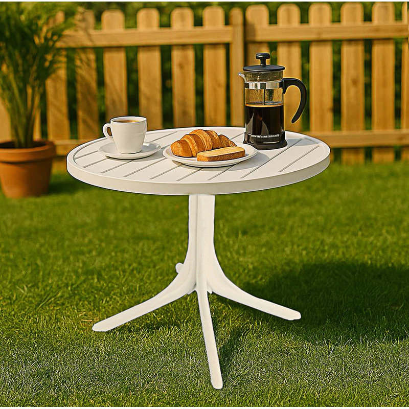 Table de salle à manger moderne / ronde en plastique, table de salle à manger intérieure / extérieure