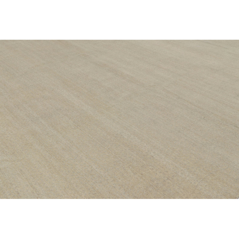 Rug & Kilim's Oversized Contemporary Textural Solid Rug In Beige Tones