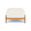 Alpine Outdoor Teak Ottoman-350651339