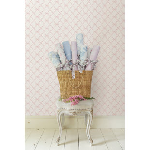 Ribbon Trellis 33' L x 20.5" W Wallpaper Roll