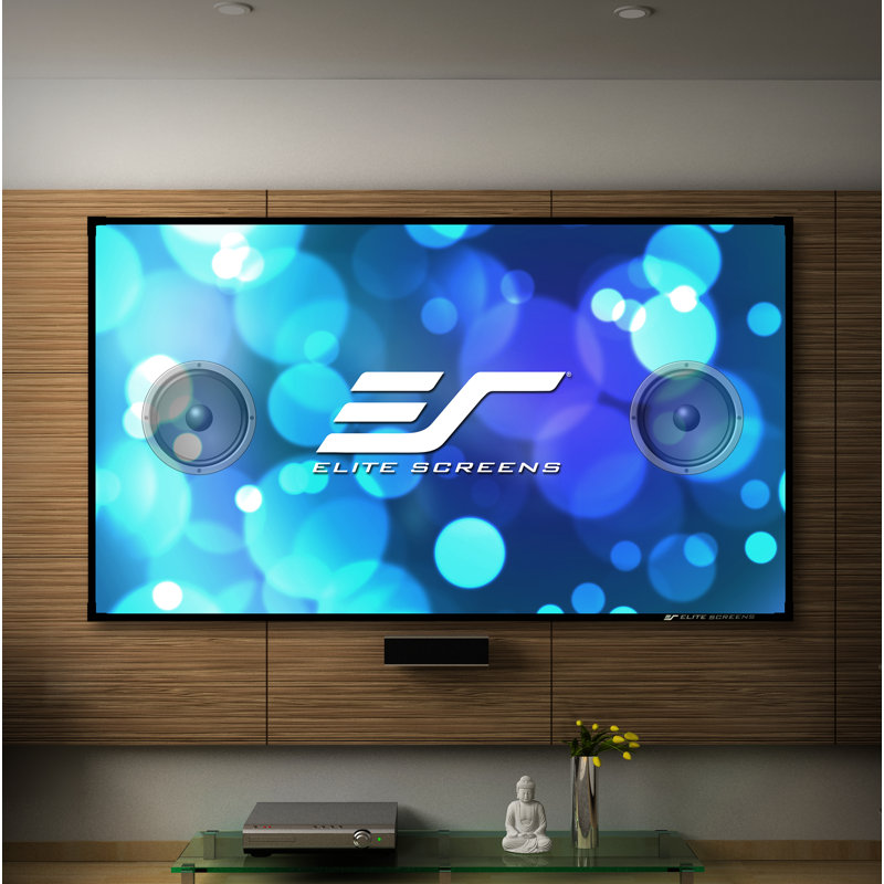 Aeon AcousticPro UHD Series 135" Diag.  16:9 Acoustically Transparent Fixed Frame Wall Projector Screen
