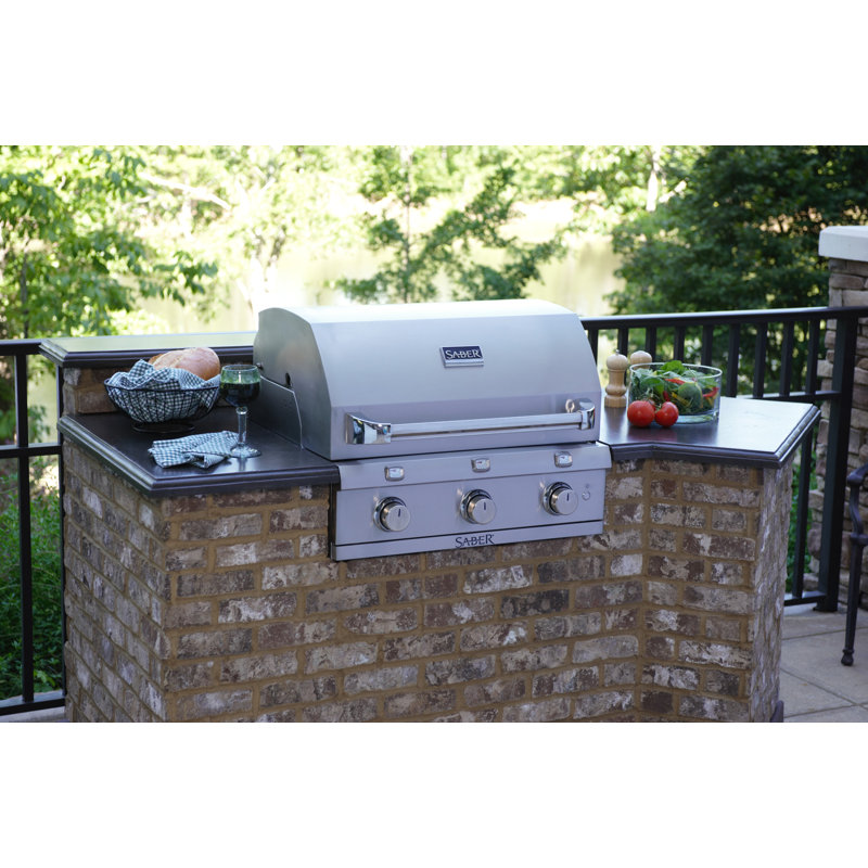 Sabre Elite Series 3-Burner Built-In Gas Grill