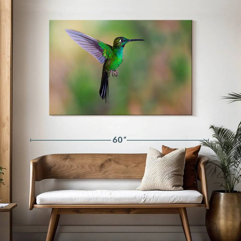 Green Fronted Hummingbird, 32" H x 48" W