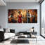 «Abstract Jazz Band», ensemble de 3 reproductions d'art sur toile-1634295661