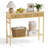 Entryway Table Sofa Console Table, Bamboo Small Entry Way Table With Drawers Storage And Power Outlets For Living Room, Hallway, Foyer, Entrance-2109125507
