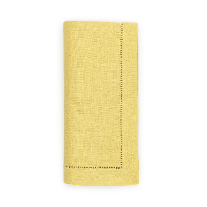 Festival Linen Rectangle Napkins, Lemon