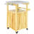 Wood Outdoor Kitchen Island,Outdoor Grill Cart,With Stainless Steel Top,Wheels,Integrated Hole